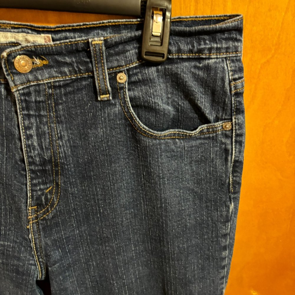 Levi’s 505 Straight Leg Dark Wash‎ Jean Size 12 M - Picture 5 of 12